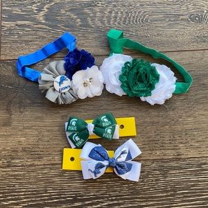 Detroit Lions MSU hair accessories!